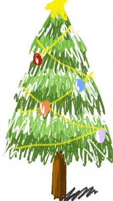 备忘录手绘圣诞树完整版(2)