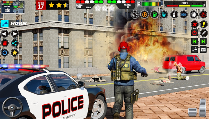 警车追逐游戏3D模拟(1)